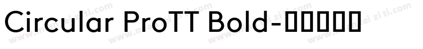 Circular ProTT Bold字体转换